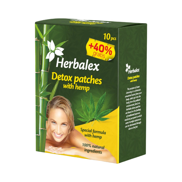 Obrázok z Detoxikačné náplasti s konope – 14 ks – Herbalex