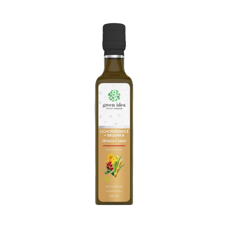 Obrázok z Kapucínka+brusnica – trstinový sirup 250 ml – Green idea