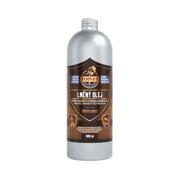 Obrázok z Ľanový olej pre kone- 1000 ml - Green idea