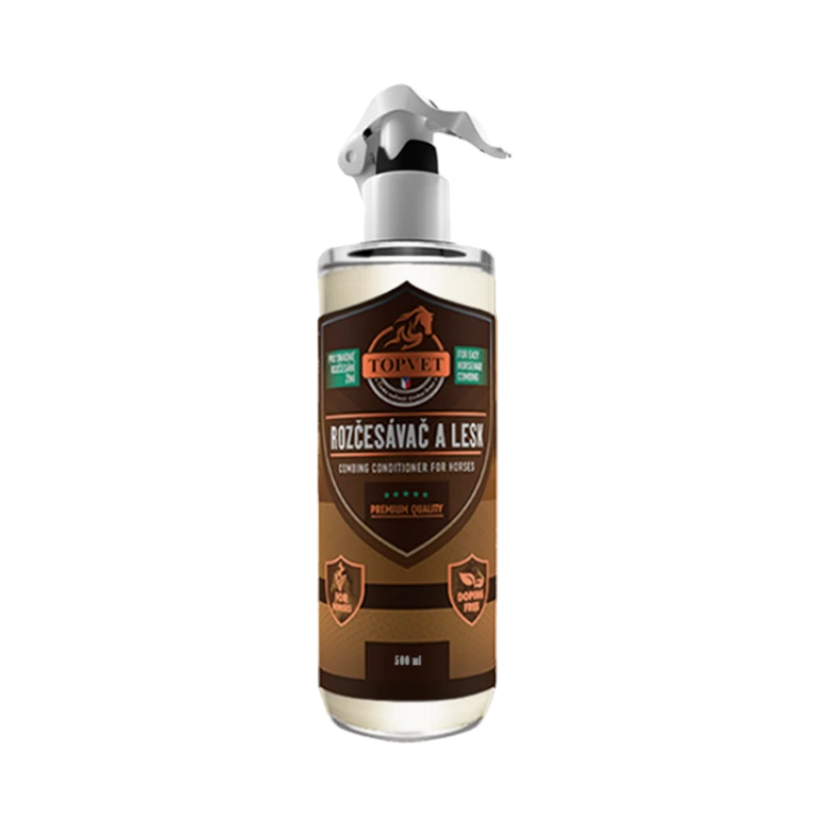 Obrázok z Rozčesávač a lesk pre kone 500 ml - Green idea