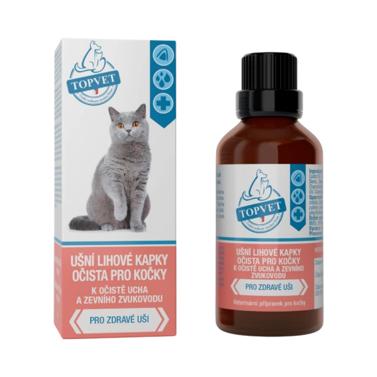 Obrázok z Ušné liehové kvapky - očista pre mačky 50 ml - Green idea