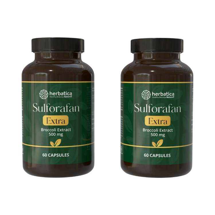 Obrázok z Zvýhodnený set: 2x Sulforafán EXTRA - extrakt z brokolice 500 mg, 60 kapsúl - Herbatica