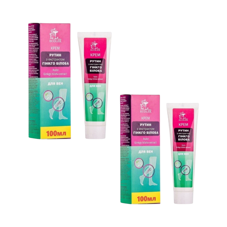 Obrázok z Zvýhodnený set: 2x Krém na žily Rutín s extraktom z ginkgo biloba - 100 ml - Ecolek