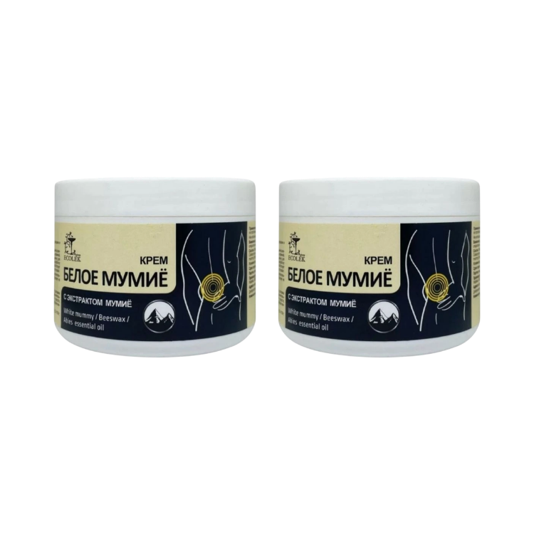 Obrázok z Zvýhodnený set: 2x KONSKÁ SILA krém/gél BIELE MUMIO na kĺby a chrbticu - 300ml - LekoPro