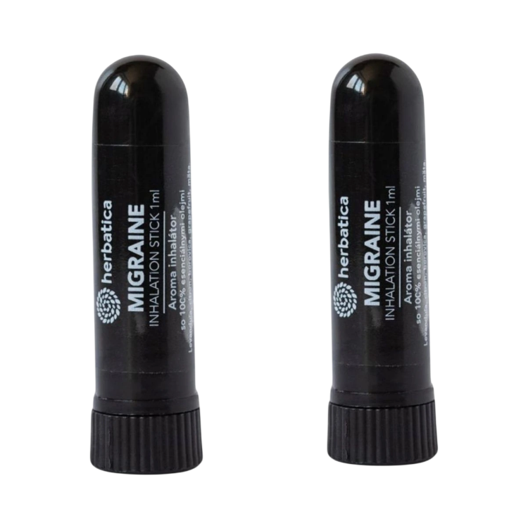 Obrázok z Zvýhodnený set: 2x Nosný inhalátor Migréna - 1ml - Herbatica