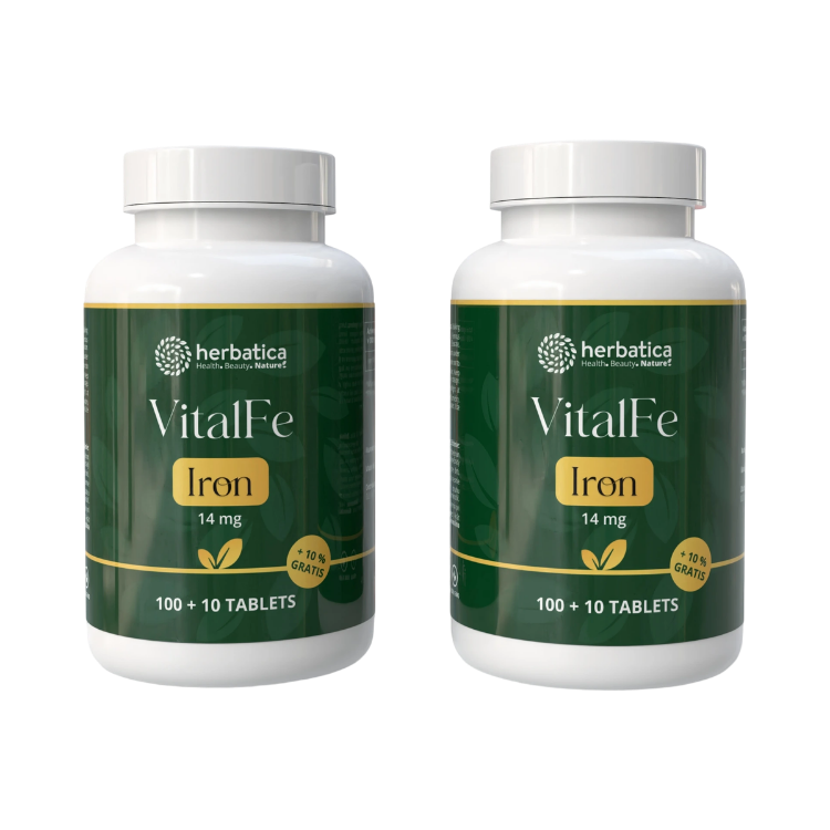 Obrázok z Zvýhodnený set: 2x Železo 14 mg - 110 tabliet - Herbatica