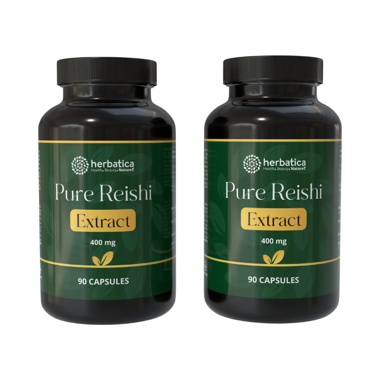 Obrázok z Zvýhodnený set: 2x Reishi Extract 30 % polysacharidov - 90 kapsúl - Herbatica