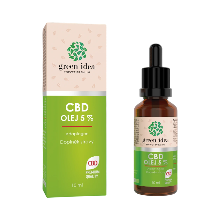 Obrázok z CBD olej 5 % – 10 ml – Green idea