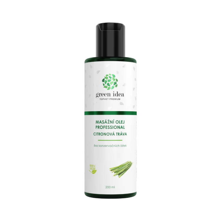 Obrázok z Masážny olej – Citronová tráva 200 ml – Green idea