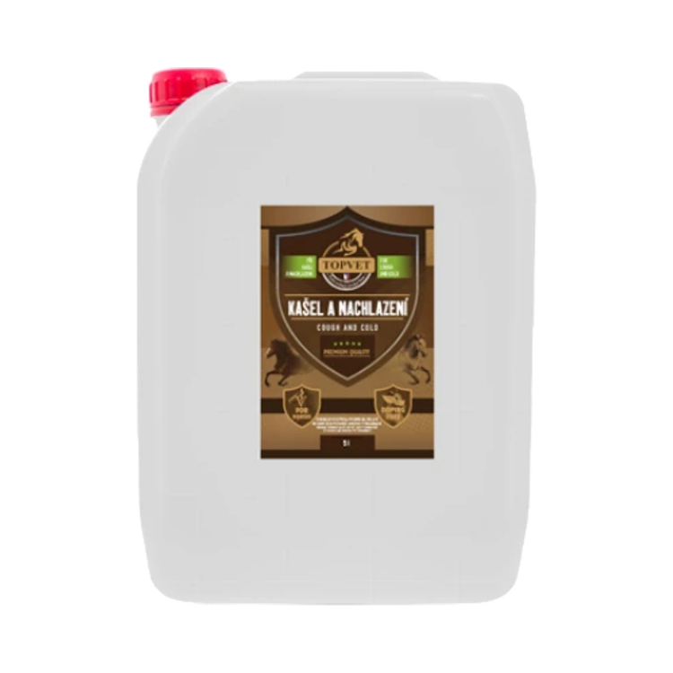 Obrázok z Sirup Kašeľ a nachladnutie pre kone 5000 ml - Green idea