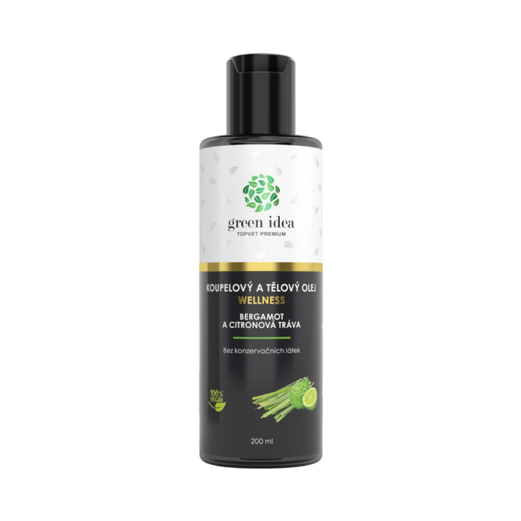Obrázok z Bergamot a citrónová tráva – kúpeľový a telový olej 200 ml – Green idea