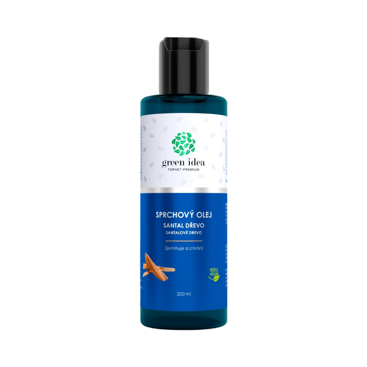 Obrázok z Sprchový olej – Santalové drevo 200 ml – Green idea