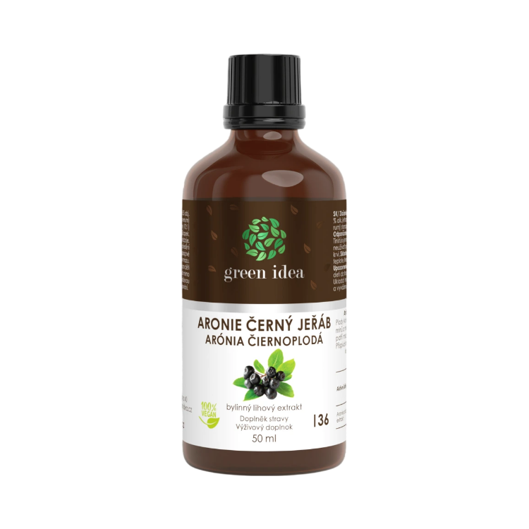 Obrázok z Arónia – čierna jarabina tinktúra – kvapky 50 ml – Green idea