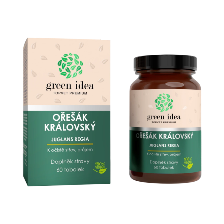 Obrázok z Orech kráľovský – bylinný extrakt – kapsuly 60 ks – Green idea