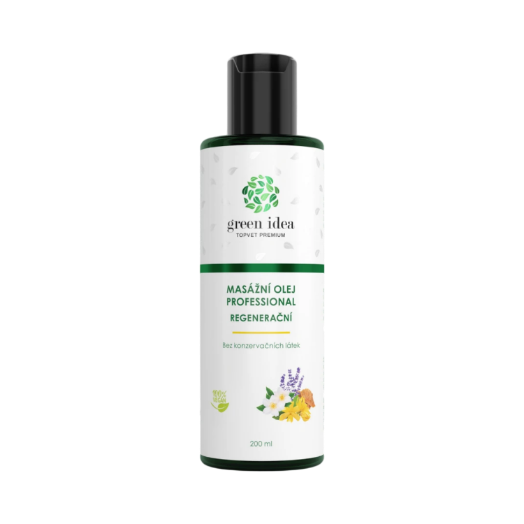 Obrázok z Regeneračný masážny olej 200 ml – Green idea