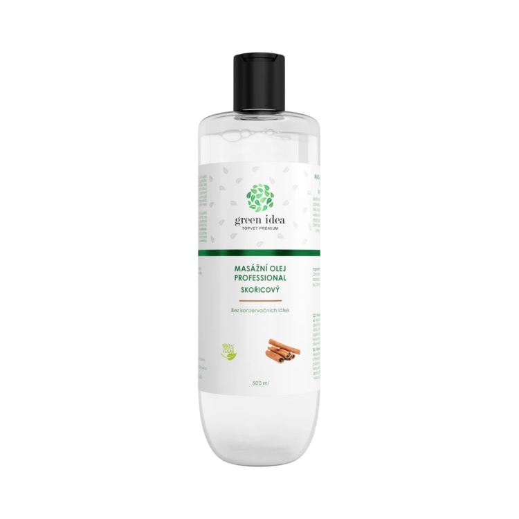 Obrázok z Škoricový masážny olej 500 ml – Green idea
