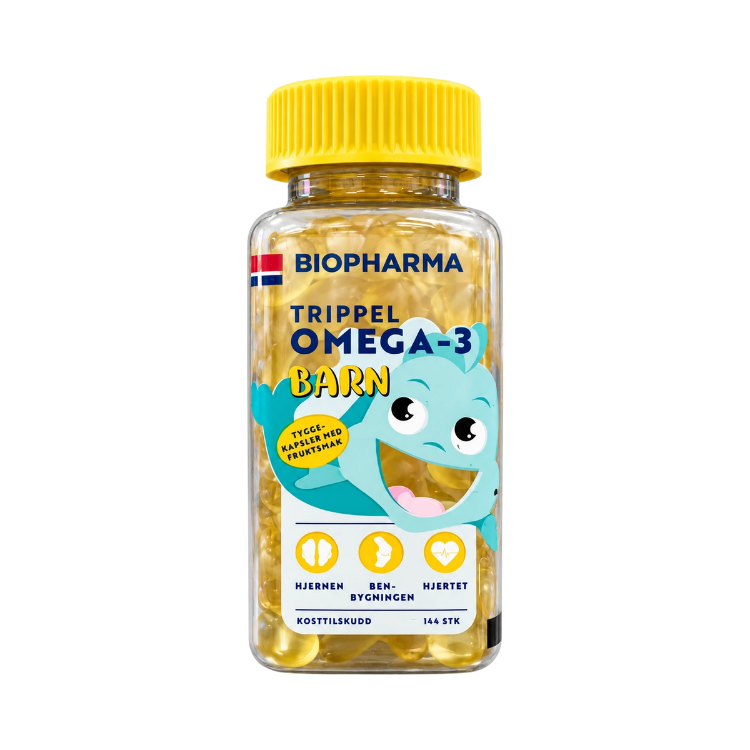 Obrázok z HLH BioPharma Omega 3 detské žuvacie kapsule 144 kapsúl