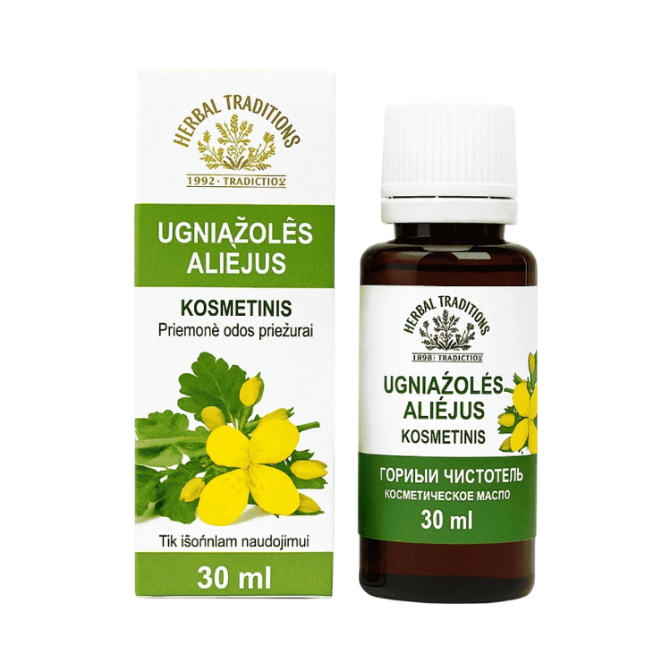 Obrázok z Kozmetický olej s lastovičníkom na bradavice - 30 ml - Herbal Traditions