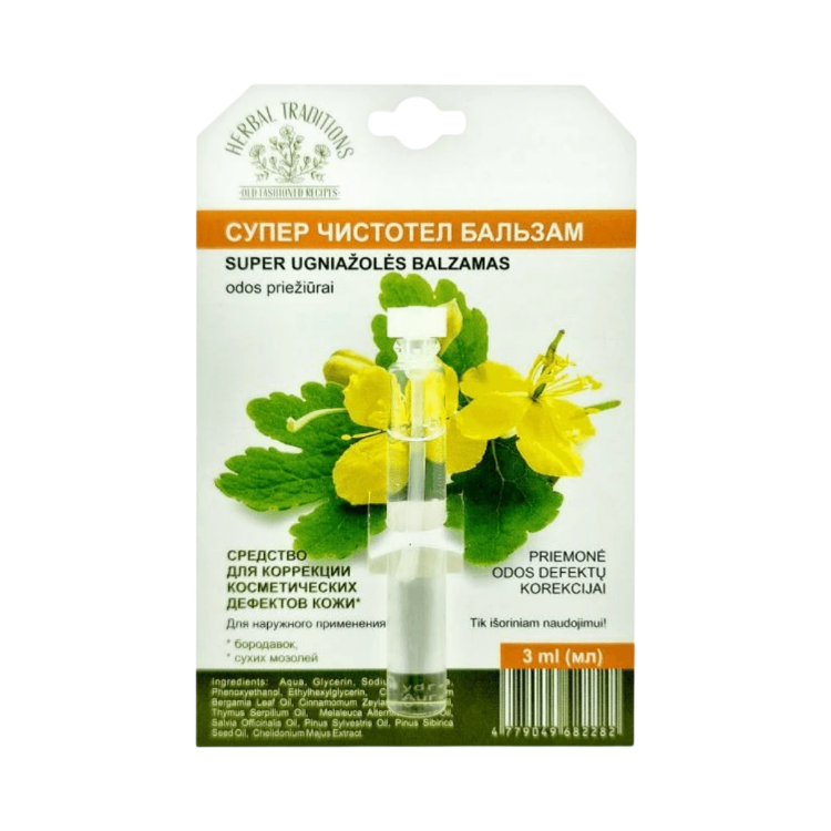 Obrázok z Extra účinný lastovičník - kozmetický prípravok na bradavice - 3 ml - Herbal Traditions