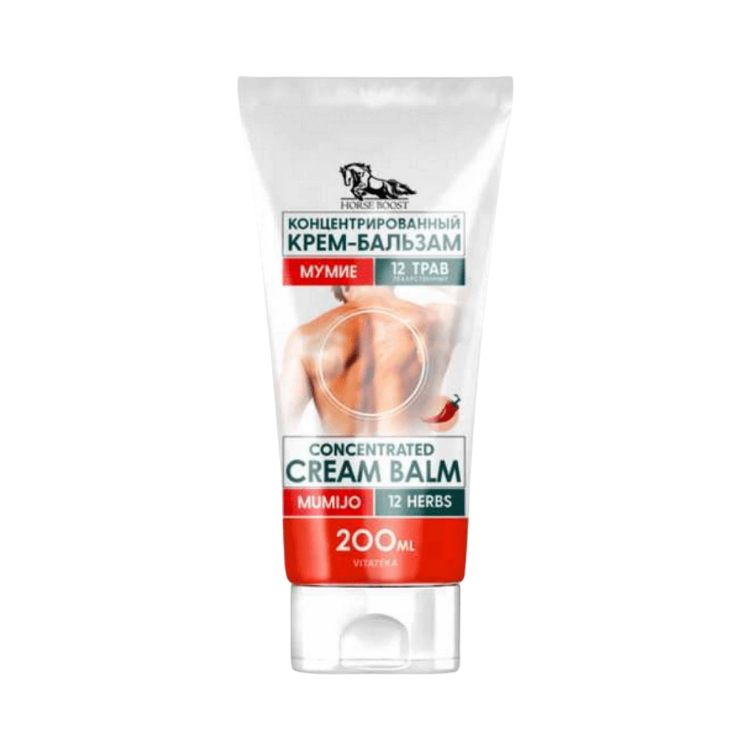 Obrázok z Koncentrovaný krém-balzam s mumiom a extraktom z 12 bylín - 200 ml - Vitateka