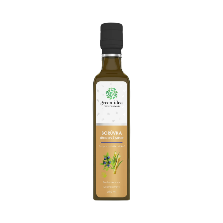 Obrázok z Čučoriedkový sirup trstinový 250 ml - Green idea