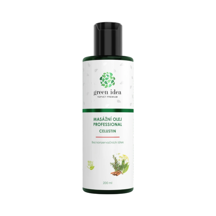Obrázok z Celustin masážny olej 200 ml - Green idea