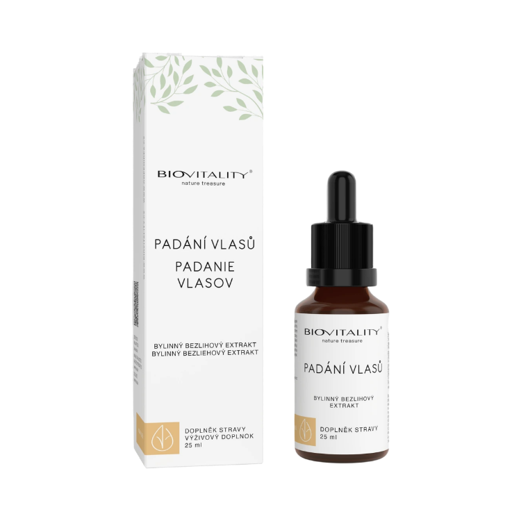 Obrázok z Vypadávanie vlasov – bezalkoholová tinktúra – kvapky 25 ml – Green idea