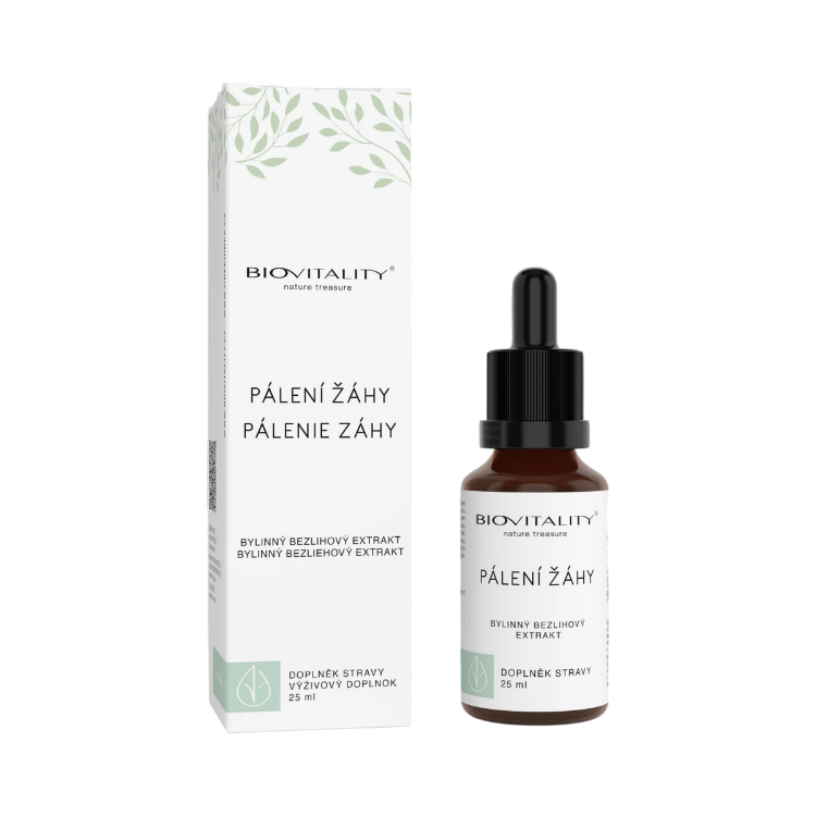 Obrázok z Pálenie záhy – bezalkoholová tinktúra – kvapky 25 ml – Green idea