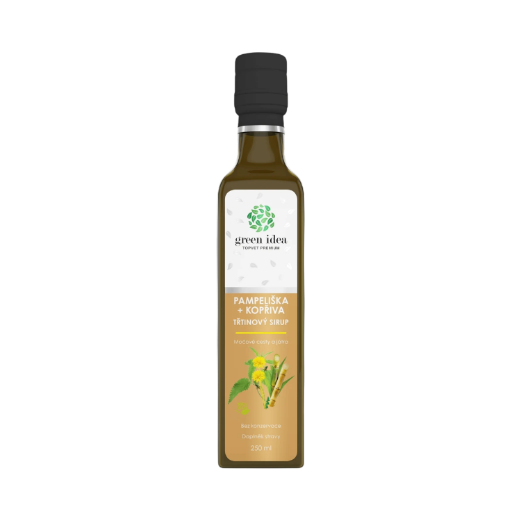 Obrázok z Púpava+žihľava sirup trstinový 250 ml - Green idea