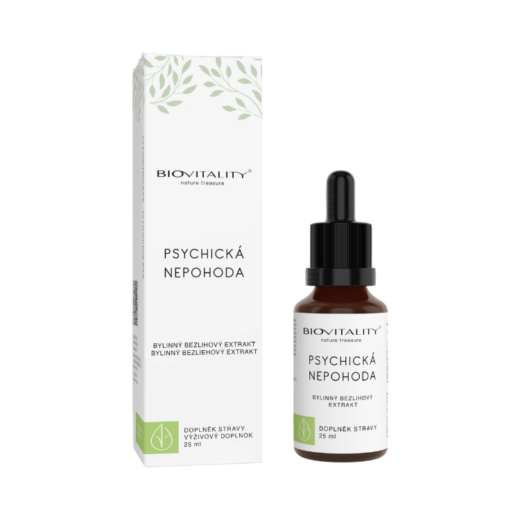 Obrázok z Psychická nepohoda – bezalkoholová tinktúra – kvapky 25 ml – Green idea