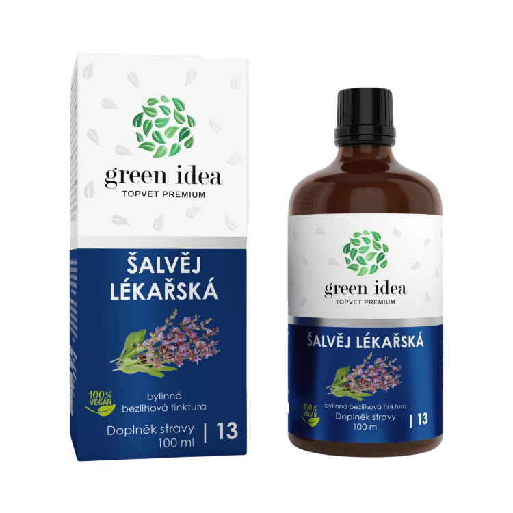 Obrázok z Šalvia lekárska – bezalkoholová tinktúra 100 ml – Green idea