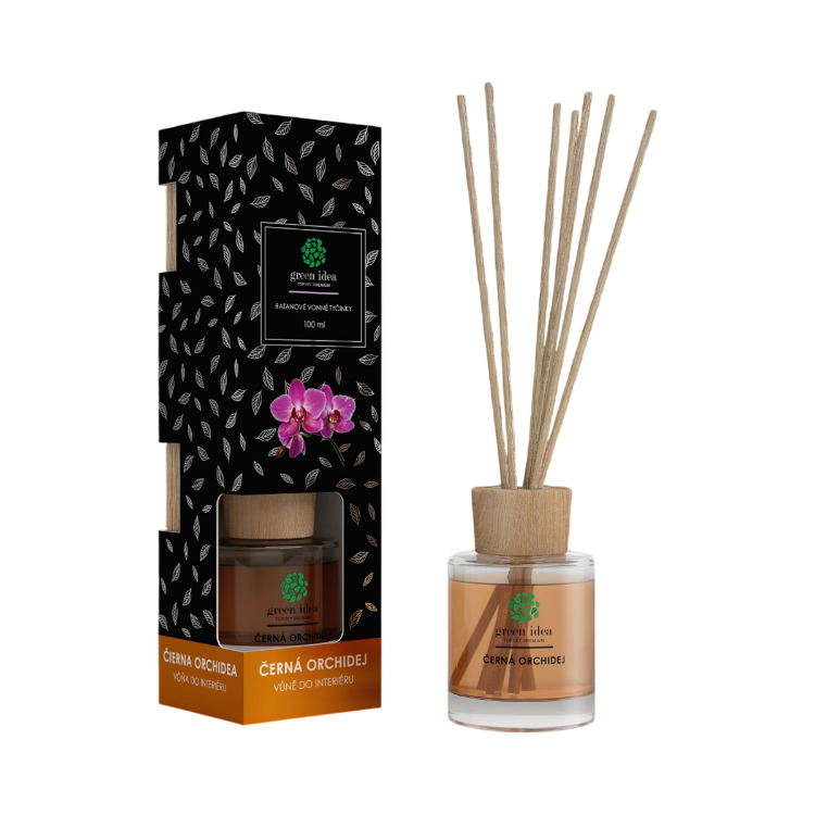 Obrázok z Ratanové vonné tyčinky Čierna orchidea 100 ml - Green idea