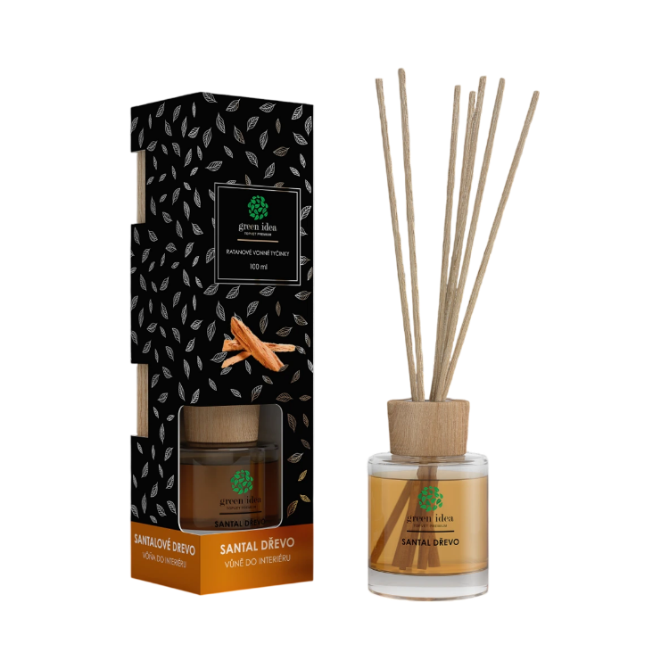 Obrázok z Ratanové vonné tyčinky Santalové drevo 100 ml - Green idea