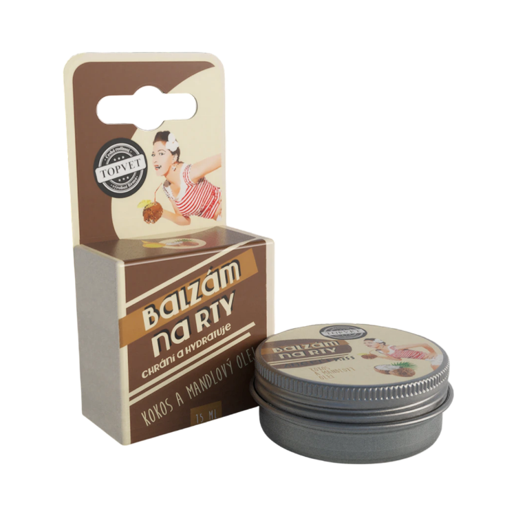 Obrázok z Balzam na pery - kokosový a mandľový olej 15 ml – Green idea