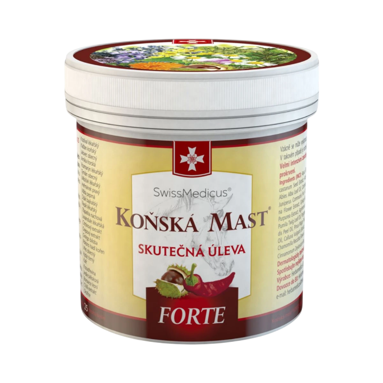 Obrázok z Konská masť forte hrejivá 250 ml – SwissMedicus