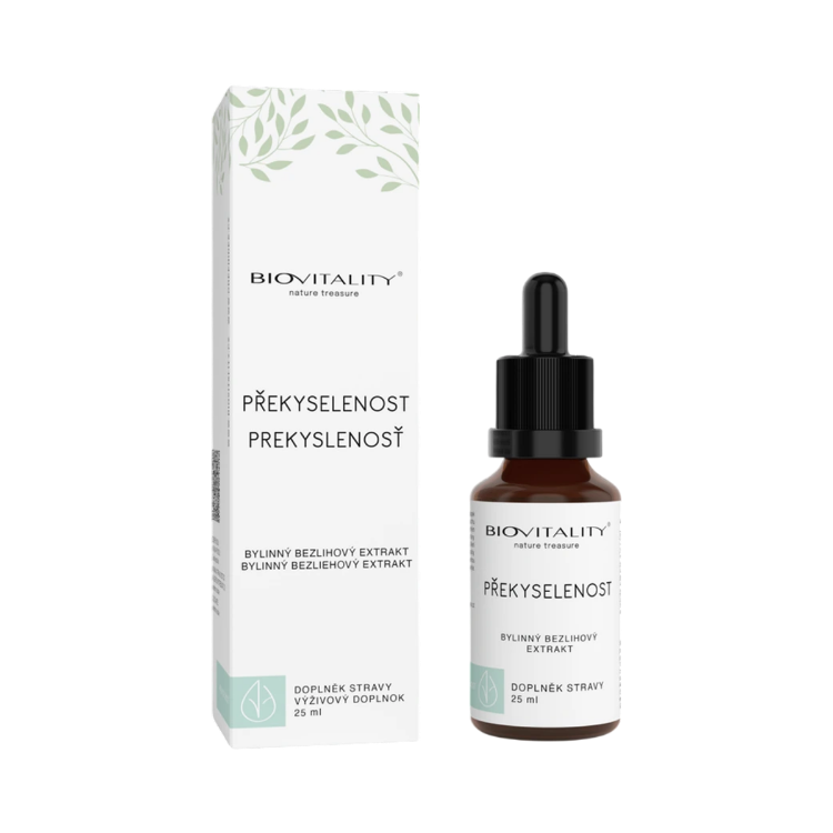 Obrázok z Prekyslenie bezalkoholová tinktúra – kvapky 25 ml – Green idea