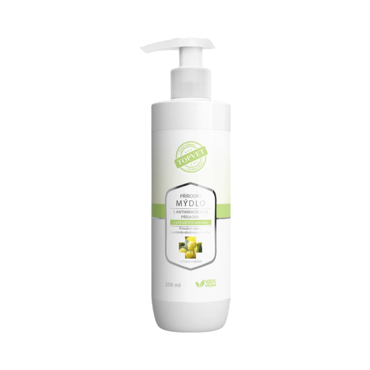 Obrázok z Prírodné mydlo s antimikrobiálnou prísadou s prírodnými extraktmi 200 ml – Green idea