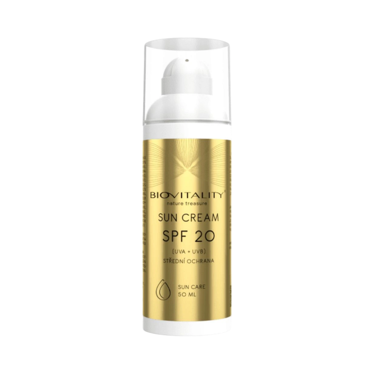 Obrázok z Opaľovací krém SPF 20 – starostlivosť o pokožku na slnku 50 ml – Green idea