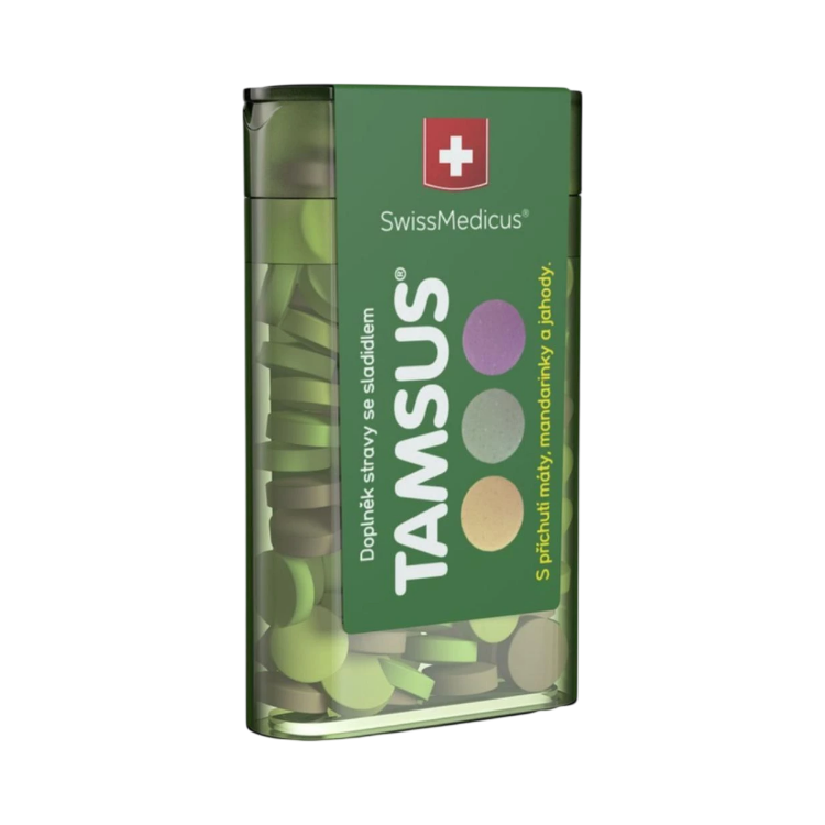 Obrázok z SwissMedicus TAMSUS pastilky pre lepšie trávenie – 40 kapsúl – Swiss Medicus