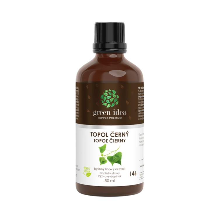 Obrázok z Topoľ čierny tinktúra – kvapky 50 ml – Green idea