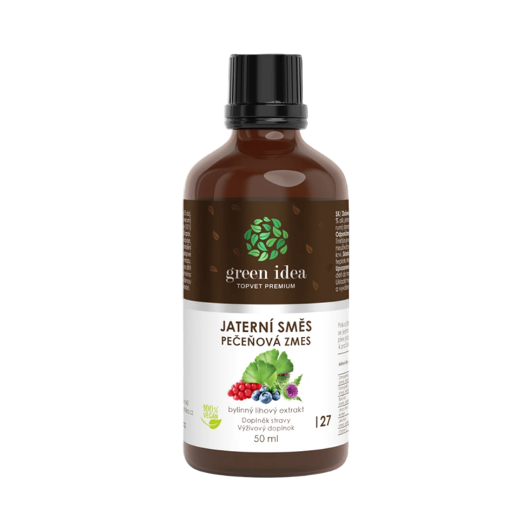 Obrázok z Pečeňová zmes (HEPAMIX) tinktúra – kvapky 50 ml – Green idea