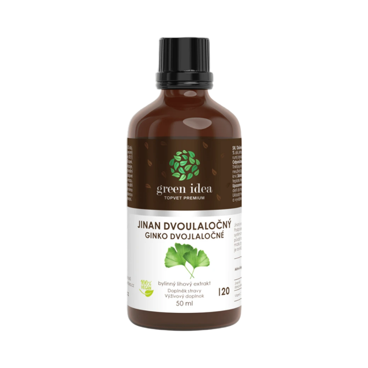 Obrázok z Ginkgo tinktúra – kvapky 50 ml – Green idea