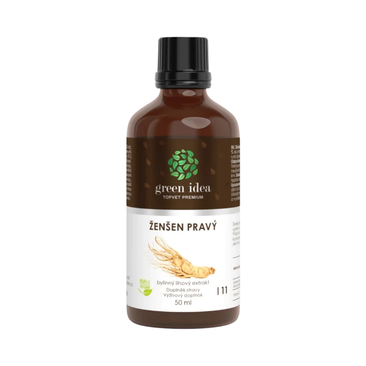 Obrázok z Ženšen tinktúra – kvapky 50 ml – Green idea