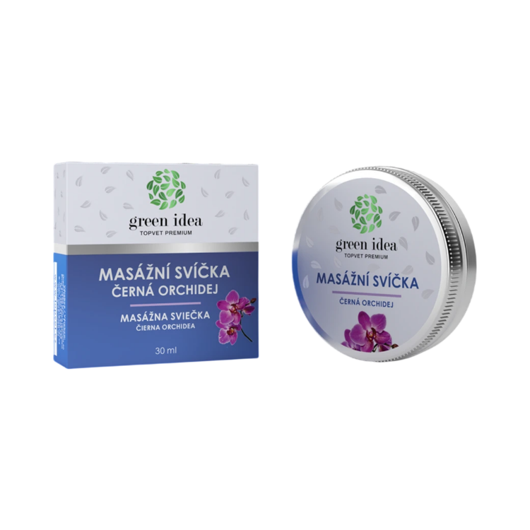 Obrázok z Masážna sviečka – čierna orchidea 30 ml – Green idea