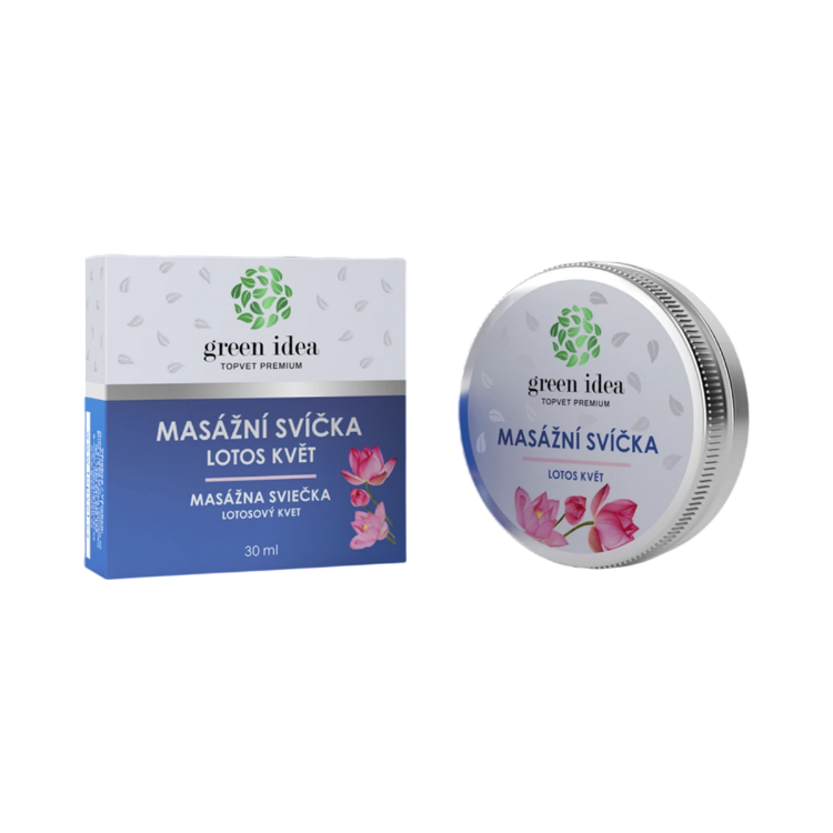 Obrázok z Masážna sviečka – lotosový kvet 30 ml – Green idea