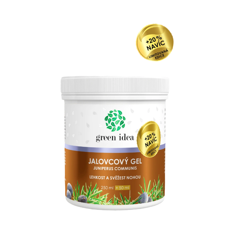 Obrázok z Masážny gél borievka – limitovaná edícia +20 % NAVYŠE 300 ml – Green idea