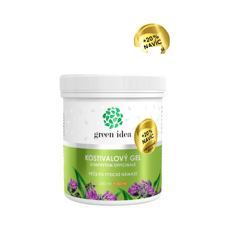 Obrázok z Kostihojový masážny gél – limitovaná edícia +20 % NAVYŠE 300 ml – Green idea