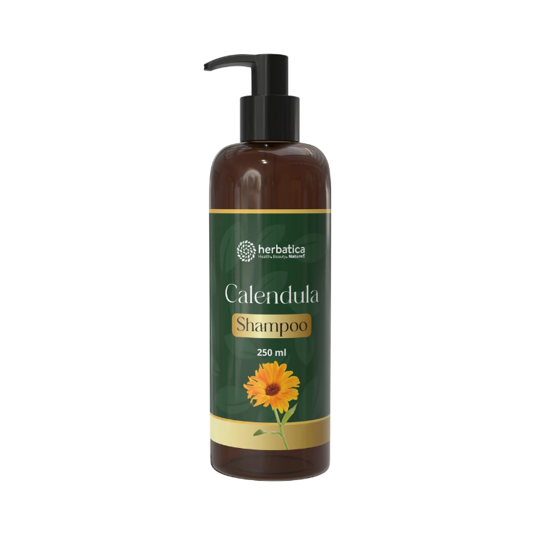 Obrázok z Calendula Shampoo – nechtíkový šampón na podporu rastu vlasov – 250 ml - Herbatica
