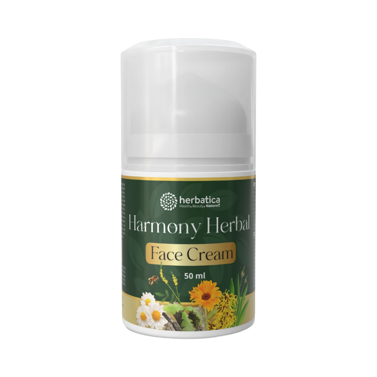 Obrázok z Harmony Herbal Face Cream – upokojujúci a regeneračný krém pre citlivú a problematickú pleť - 50 ml - Herbatica