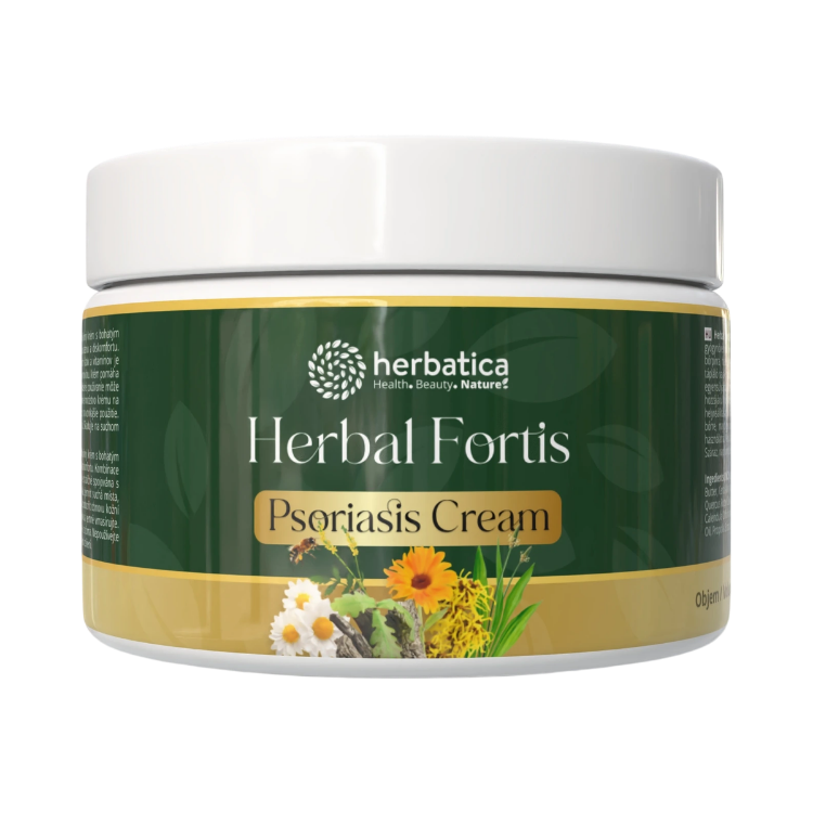 Obrázok z Herbal Fortis Psoriasis Cream - regeneračný krém pre pokožku so sklonom k psoriáze – 200 ml - Herbatica